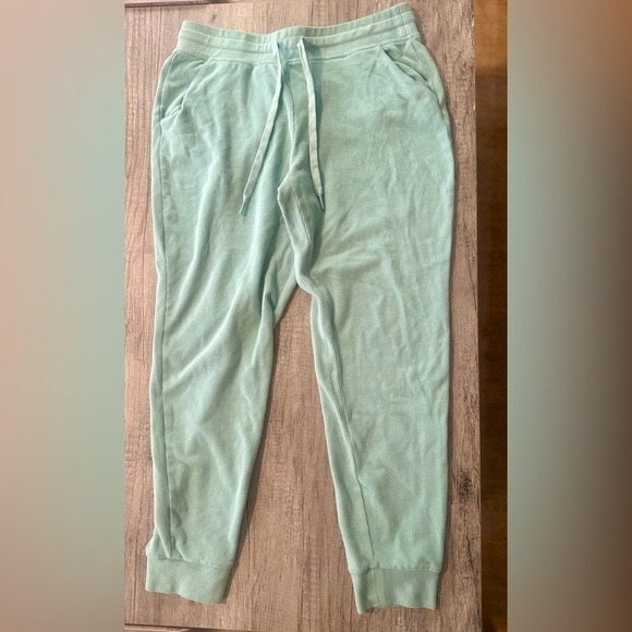 Marc New York Pants - Marc New York Blue/Green Ribbed Sweat Pants Size Medium